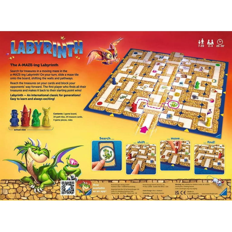 Ravensburger 26446 - Gioco da Tavolo Labyrinth [Lingua Tedesca] - Giochi e  Prodotti per l'Età Evolutiva