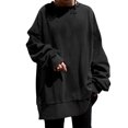 thumbnail image 1 of Timegard Sweatshirts for Women Plus Size Crewneck Pullover Drop Shoulder Long Sleeve OversizedTops, 1 of 6