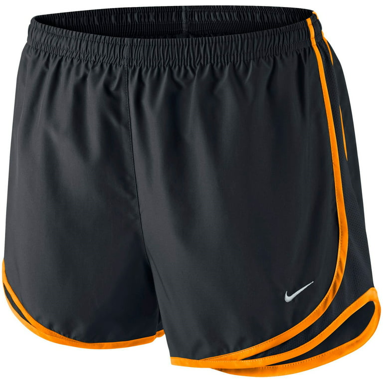 Nike Women's Tempo Running Shorts - Black/Vivid Orange - Size XS