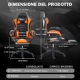 Ergonomic Gaming Chair with Footrest, PU Leather Video Game Chairs for ...