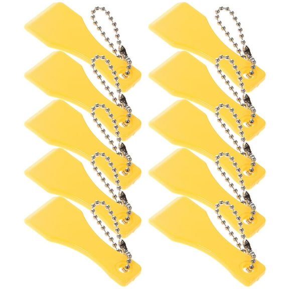 20 Pcs Scratch Ticket Scratcher Tool Lottery Small Toy Basket Yellow