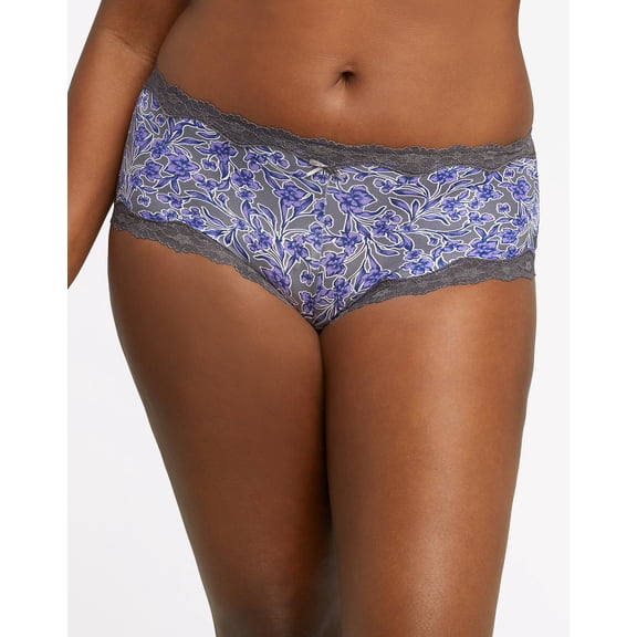 Maidenform Womens Cheeky Scalloped Lace Hipster, 5