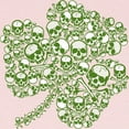 thumbnail image 2 of CafePress - Skullcloverlightgreenwhite Long Sleeve Infant T Shirt - Long Sleeve Infant T-Shirt, 2 of 2
