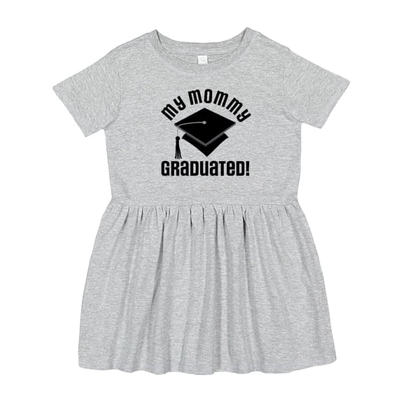 Inktastic My Mommy Graduated College Graduate Girls Toddler Dress