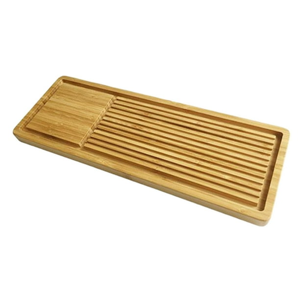 Bandeja de servir,Bandeja de té de bambú Bandeja de servicio de té japonés,Bandeja de té de bambú Bandeja de servicio de estilo japonés,Bandeja de té GongFu Bandeja de servicio de té