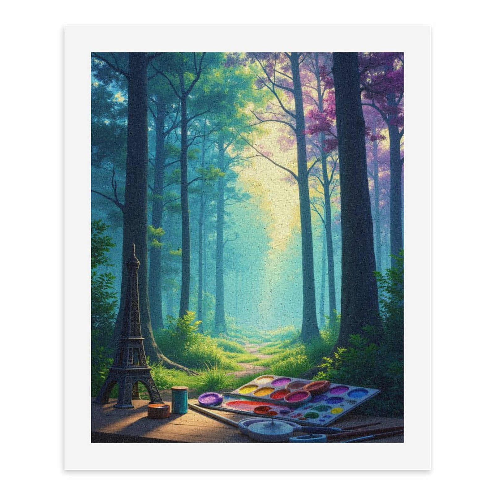 Paint By Numbers Kit for Adults Beginner - Forest Painting Art Supplies Pathway DIY Canvas Painting Kits for Adults, Frameless Paint By Number for Adults for Home Wall Decor 16x20 Inch