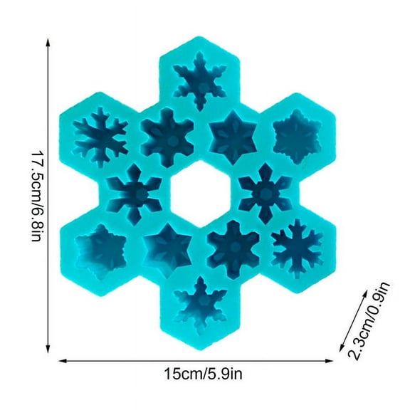 Btomtd Snowflake Silicone Molds Ice Cube Tray Party Ice Chocolate Home Cake Chocolate 160 Silica Gel Ice Cubes