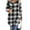Black/Gray, variant on Women's Button Down Shirt Flannel Shirt 2025 Fall Long Sleeve Plaid Shacket Snap Button Tops
