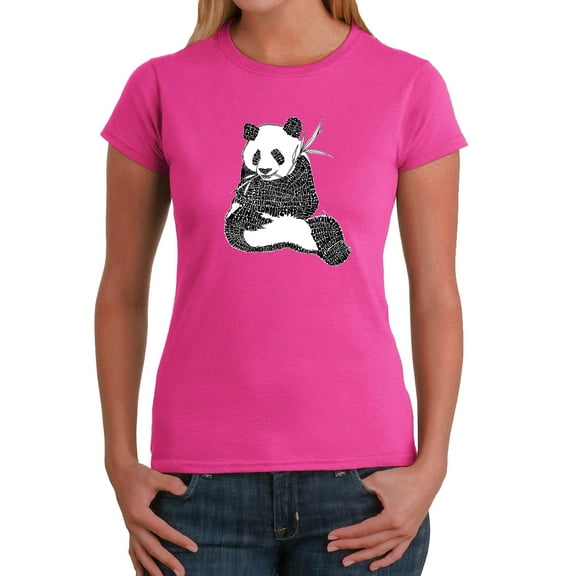 LA Pop Art Women's Word Art T-Shirt - ENDANGERED SPECIES