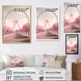 thumbnail image 4 of Designart "Magical Spin Pink Ferris Wheel Fantasy II" Cityscapes Wall Art Print, 4 of 5