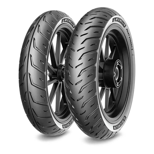 Llantas De Moto Michelin Pilot Street 2 130/70-17 62s + 110/70-17 54s Uso Sin Cámara