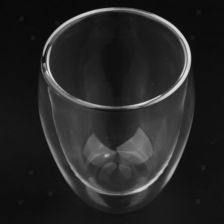 

Strong Double Wall Glass Coffee Tea Cup Tumblers 350Ml Heat Resistant
