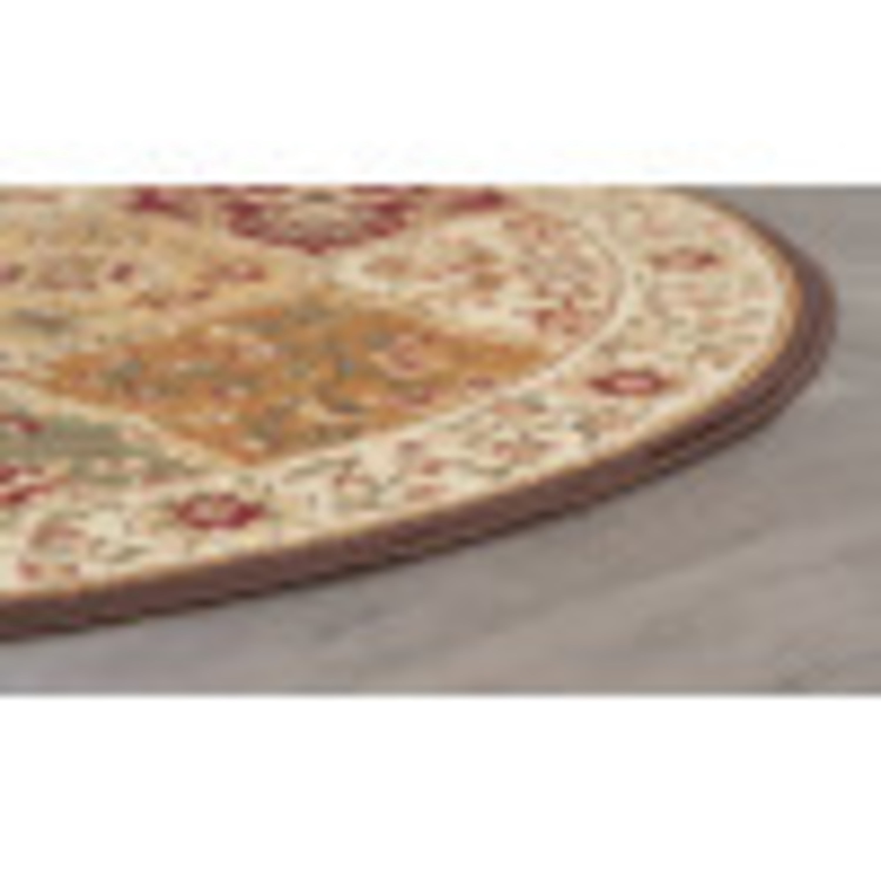 Elegance Traditional 6'x6' Round Multicolor Polypropylene Indoor Area Rug