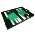 thumbnail image 2 of Silverman & Co 19Inch Premium Backgammon Set Large Size Black Board, Green Playing Surface, Black And White Points, 2 of 10