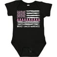 thumbnail image 3 of Inktastic Breast Cancer Awareness Pink Ribbons and Flag Boys or Girls Baby Bodysuit, 3 of 5