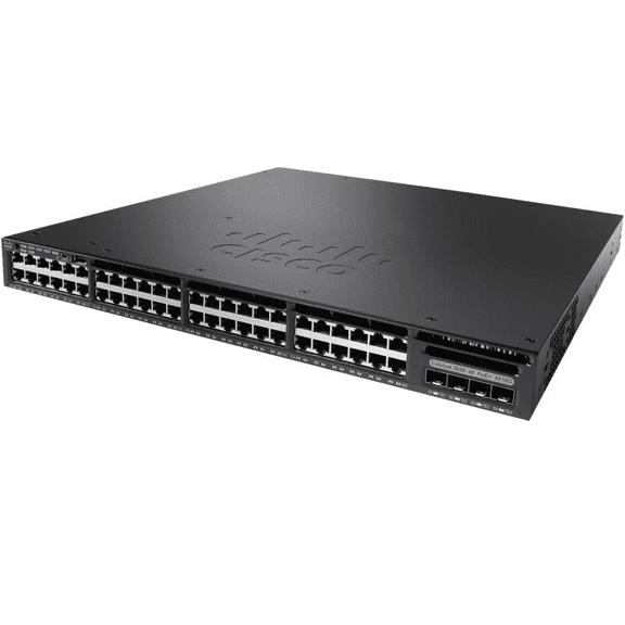 Pre-Owned Used Cisco Meraki WS-C3650-48PS-L Catalyst 3650 Series 10/100/1000Base-T RJ-45 PoE+ Twisted Pair Layer 2 1U Rack-mountable Manageable Switch with 4x SFP 48 Ports Switch 1 Year Warranty