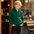 thumbnail image 6 of LIaqionyy Boys Cargo Hoodie Jackets Full Zip Long Sleeve Sweatshirt Activewear Fall Winter Outwear with Pockets, 6 of 8