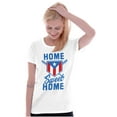 thumbnail image 4 of Puerto Rico Baseball State Flag Pride Womens Slim Fit Graphic Tee Brisco Brands X, 4 of 5