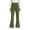 Green, variant on Odeerbi 5-14 Years Kids Girls Flared Pants Bell Bottom Trousers Casual Solid Color Adjustable Waist Pants with Pocket