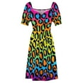 thumbnail image 5 of 1997 Neon Leopard Print Dress dress party night summer dresses for women 2024, 5 of 6