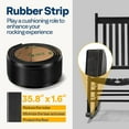 thumbnail image 3 of SPECSTAR Oversized Wooden Rocking Chair with Anti-Slip Strips for Noise Reduction, Suitable for Indoor, Porch, Garden, Black, 3 of 8