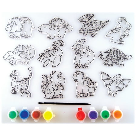 Suncatcher Group Activity Kit, Dinosaur, 12/pkg