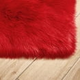 thumbnail image 5 of Heart Shaped Anti-Skid Floor Mat Plush Carpet Living Room Bedroom Area Rug Solid Color - Red, 5 of 5