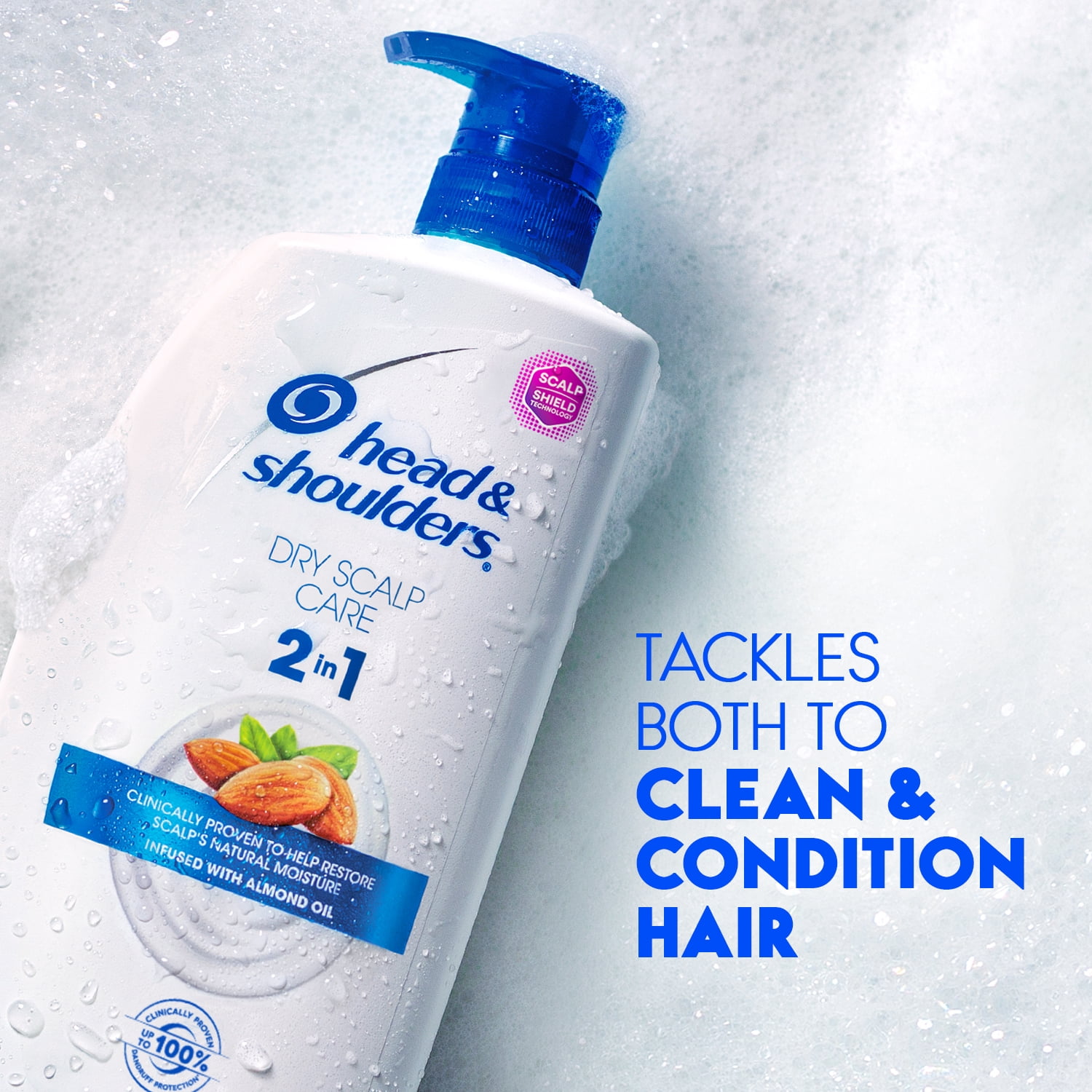 Head and Shoulders 2 in 1 Shampoo Conditioner, Dry Scalp, 32.1 fl oz