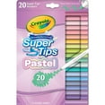 thumbnail image 3 of Crayola Supertip Markers, Pastel, 20 Per Pack, 6 Packs, 3 of 8