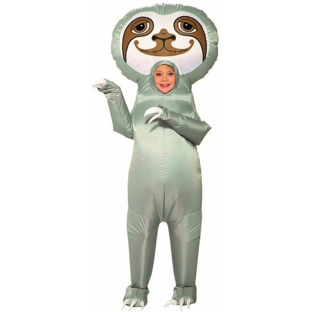 Inflatable Sloth Boys Child Open Face Funny Animal Halloween Costume