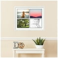thumbnail image 2 of ArtToFrames Collage Photo Picture Frame with 4 - 9x12" Openings, Framed in White with Fabric White and Black Mats (CDM-3966-1599), 2 of 8