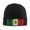 Black, variant on Retro-Mexico-Sacred Flag Winter Beanie Hats for Men Women Warm Cozy Knitted Cuffed Skull Cap Deep Heather