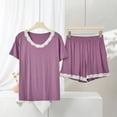 thumbnail image 2 of Wensltd Women Sleep Pants Elastic Waist Wide Leg Soft Lightweight Comfy Casual Nightwear for All Season, 2 of 5
