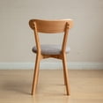 thumbnail image 3 of 100% FAS Grade North American Solid Oak Dining Chair - Upholstered, Ergonomic Comfort Design, Easy Clean & Assemble, 47.5×55.5×78cm, 3 of 13