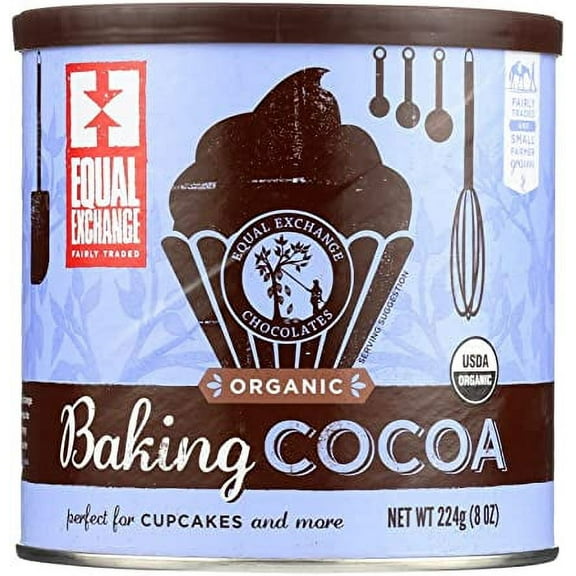 Equal Exchange, Organic Baking Cocoa, 8 oz | Pack of 6