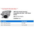 thumbnail image 2 of 4WD Axle Actuator Housing - Compatible with 2004 - 2007 Buick Rainier 2005 2006, 2 of 2