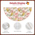 thumbnail image 3 of Fotbe Tropical Pink Flamingo Pineapple Pattern Christmas Tree Skirt, Tree Skirts Plush Christmas Decorations, Christmas Tree Skirts Xmas Decorations Holiday Party Decor-30", 3 of 6