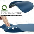 thumbnail image 5 of Ergonomic Mouse Pad with Gel Wrist Support, Comfortable Mousepad with Smooth Wrist Rest Surface and Non-Slip PU Base for Pain Relief, Computer, Laptop, Office & Home, 9.4 x 8.1 in, Navy Blue, 5 of 12
