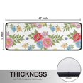 thumbnail image 5 of Kitchen Rugs Sets Of 2,Pioneer Flower Floral Print Pattern Anti Fatigue Kitchen Mat Rugs Non Slip Washable,Decorative Kitchen Floor Mats for Kitchen,Sink,Laundry,17X47 Inch, 5 of 5