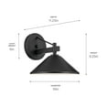 thumbnail image 4 of Kichler Lighting - Ripley - 1 Light Outdoor Wall Mount In Mission Style-9.25, 4 of 6
