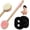 Pink & Black, variant on Back Scrubber for Shower + Body Scrubber 2 Pack - Dual Sided Silicone & Nylon Bristles Lather Well, Exfoliating Anti-Slip Wood Long Handle Back Scrubber Body Exfoliator for Wet/Dry Bath Brush Grey