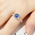 thumbnail image 7 of Pretty Women Anniversary 925 Silver Ring Cubic Zircon Wedding Jewelry Sz 6-10, 7 of 7
