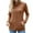 Brown, variant on JGGSPWM Womens Drawstring Pocket Waffle Knit Sweaters Cozy Jumper Turtleneck Sweaters Flattering Pullover Long Sleeve Knit Sweater Black XL