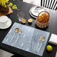 thumbnail image 3 of Ombre Placemats Set of 12, Farmhouse Stripes Modern Abstract Art Placemats for Dining Table, Place Mats for Kitchen Tabletop, Waterproof Wipeable Dining Table Mats Set, 3 of 9