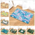 thumbnail image 2 of Green Plant Paintings Door Mats Flannel Carpet Entrance Indoor Floor Mat Non-slip Doormat Rug 50x80cm, 2 of 6