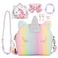 thumbnail image 1 of Juego de monederos JYPS con forma de unicornio para niñas con joyas, 7 piezas, caja de regalo, 1 of 7