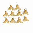 thumbnail image 4 of 12 Pcs Decorative Corner Protectors for Wooden Jewelry Boxes, Gift Boxes, Iron Borders, Gold, 4 of 4