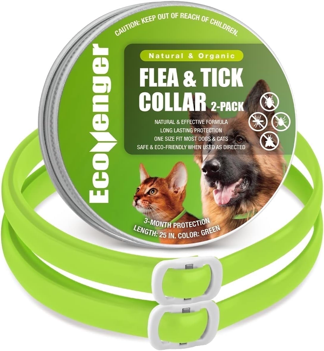 PetAction Flea Tick Collar for Small Dogs, Waterproof, 6-Month - Main Image