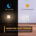 thumbnail image 4 of Luz nocturna con enchufe eléctrico, paquete de 2, luz nocturna con sensor de movimiento (encendido/apagado automático), luz nocturna LED regulable en blanco cálido de 3500 K, luz nocturna para niños p, 4 of 5