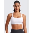 thumbnail image 2 of CRZ YOGA Butterlift Womens Sports Bra Medium Impact Padded Racerback Adjustable Straps, 2 of 5